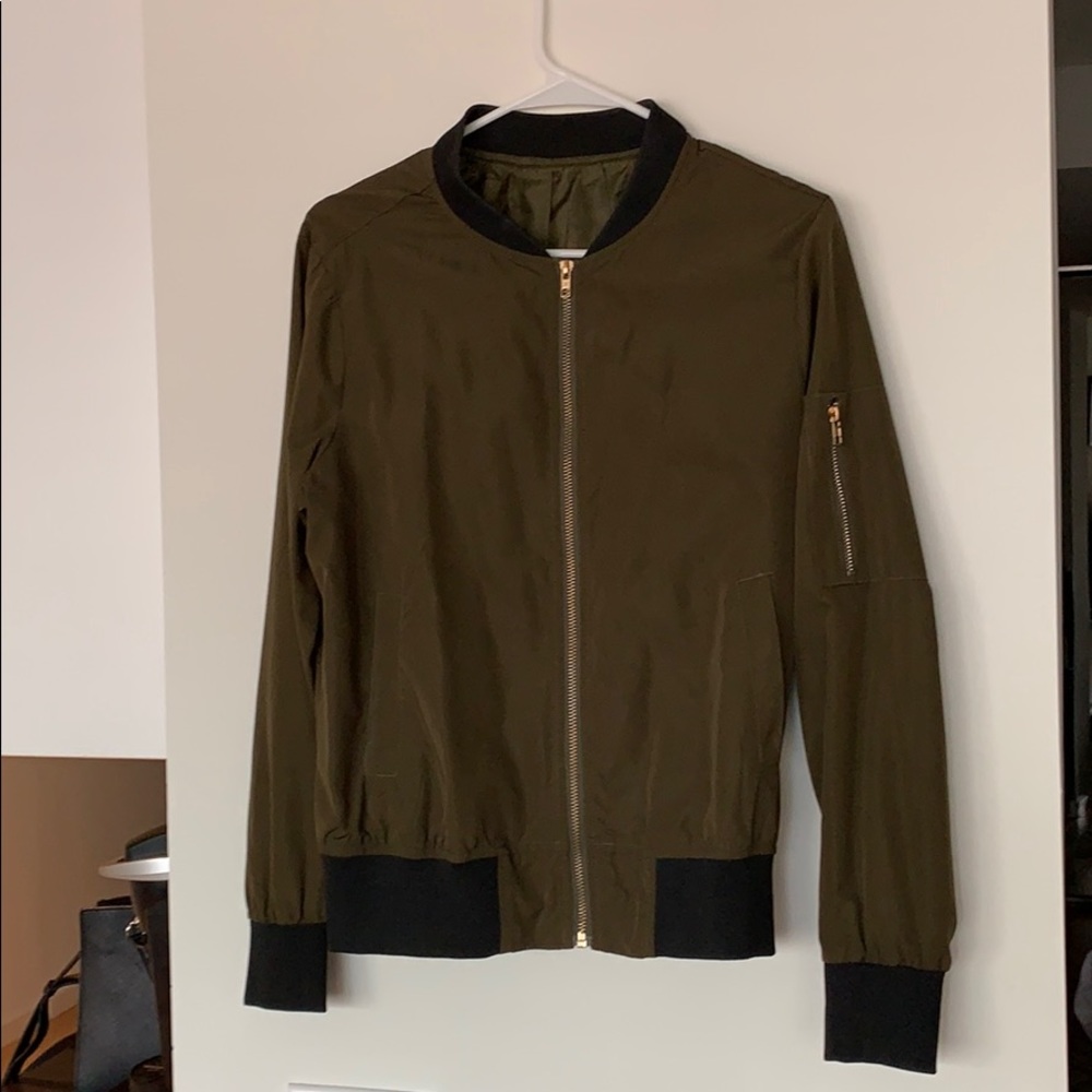Hunter Green Bomber Jacket